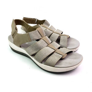 Clarks Cloudsteppers Arla Shaylie Womens 9 Wedge Sandals